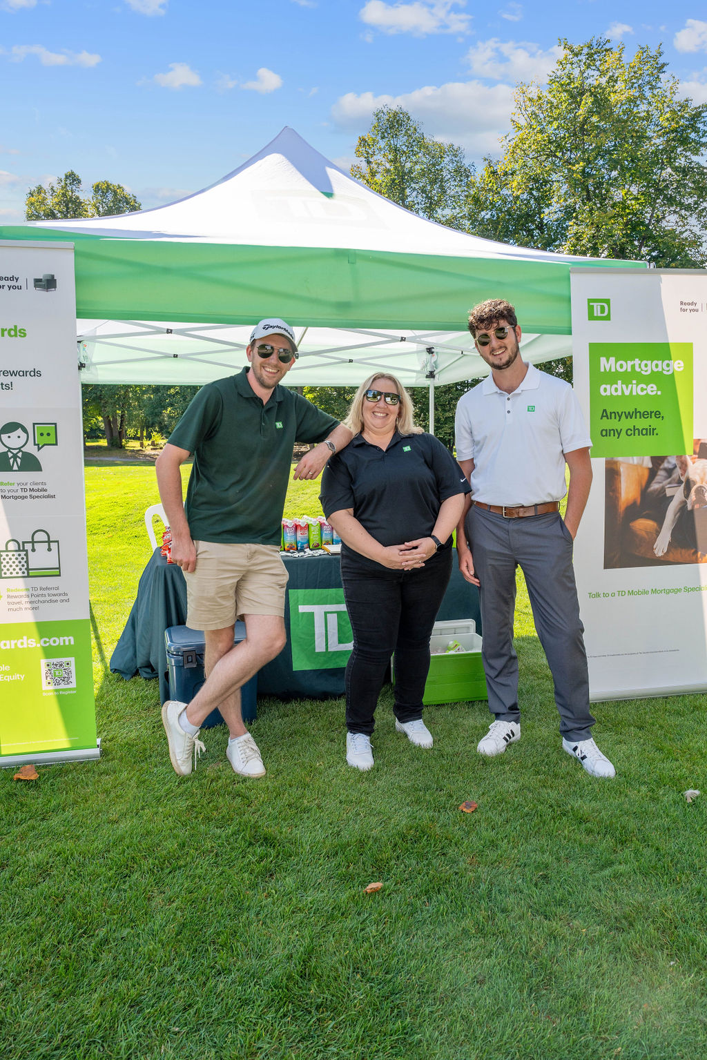 TD representatives at their sponsor booth during The West Team’s West Classic Cup