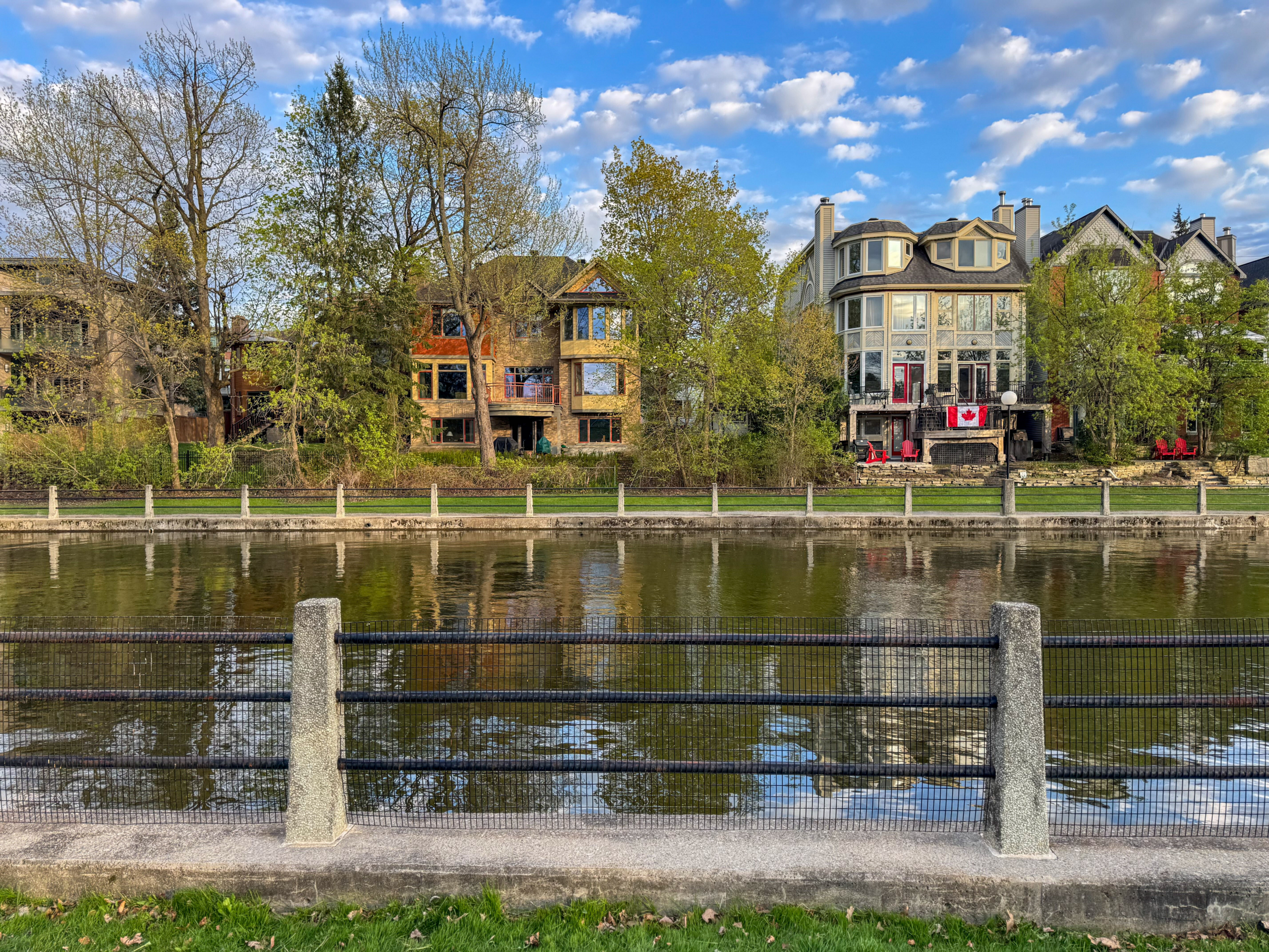 Homes along the Rideau Canal in Ottawa’s Glebe neighbourhood